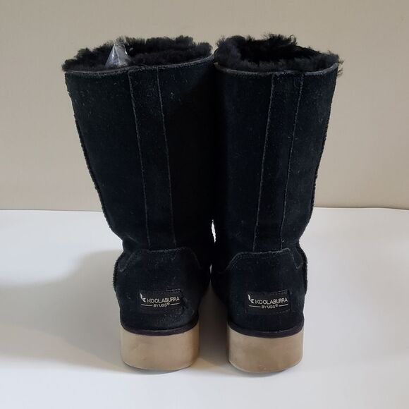 Koolaburra by Ugg Women's Short Black Suede Boot Size 6 - Picture 7 of 9